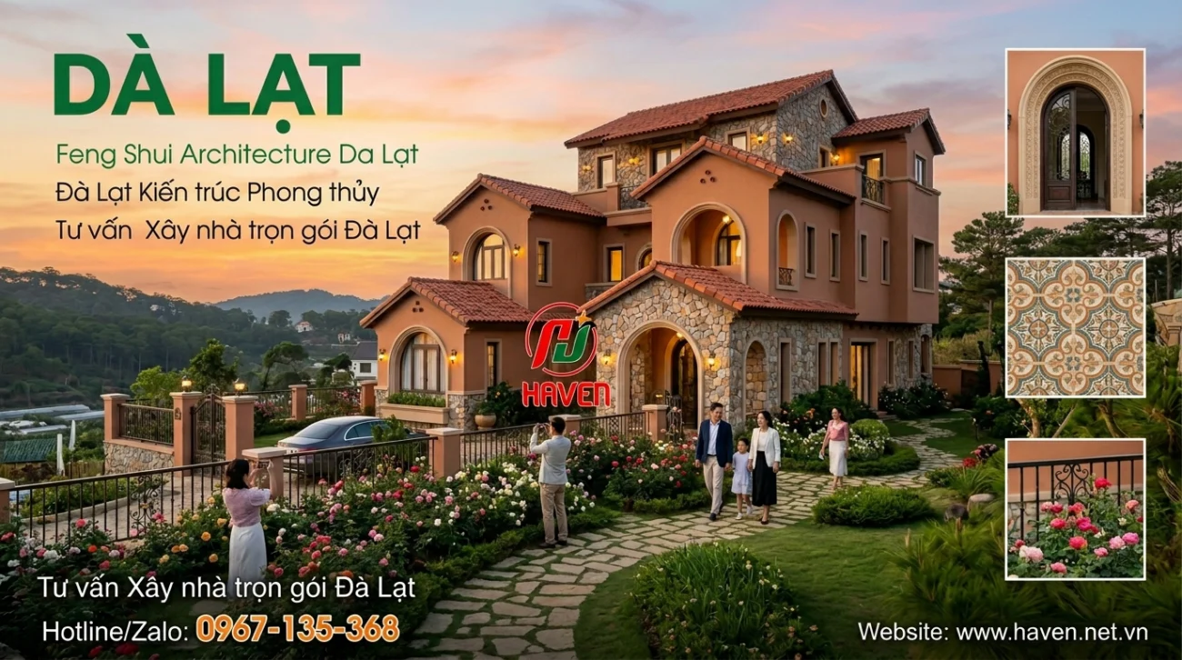 Dinh Thự Hoàng Hôn Cát Tường địa trung hải Đà Lạt