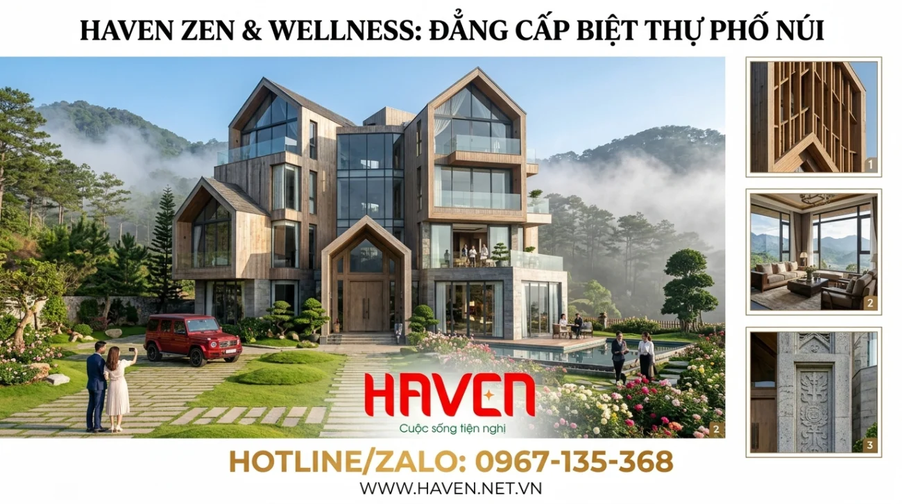 Kiến trúc Zen hiện đại giao thoa giữa thiên nhiên và đẳng cấp Nam Ban