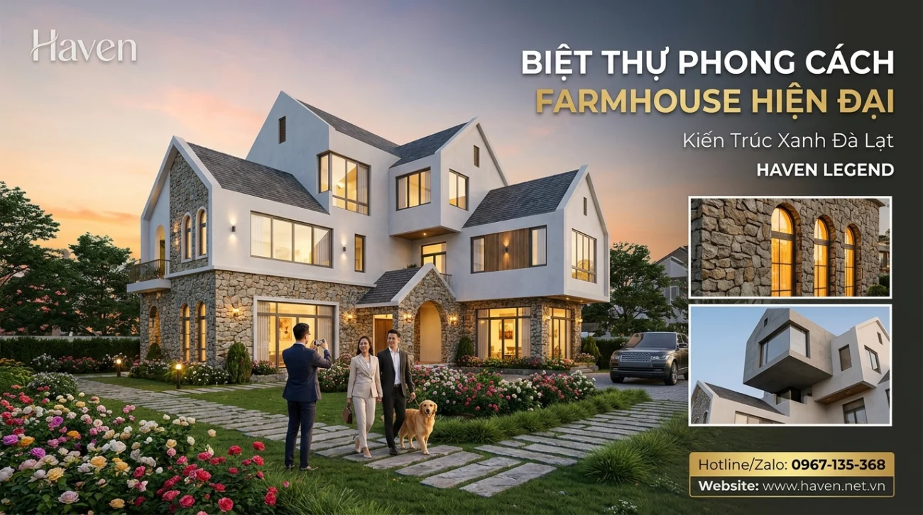 Thi công xây dựng Biệt thự Farmhouse Nam Ban, Đà Lạt