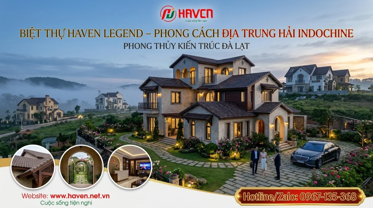Biệt thự indochine và phong thủy tại Di Linh